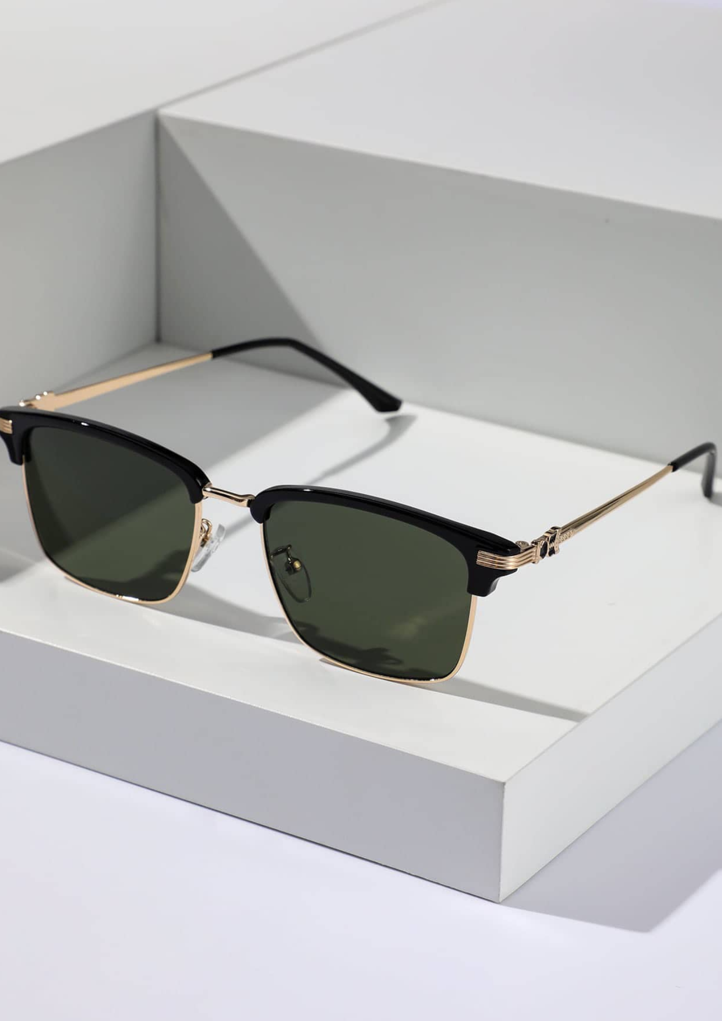 Lentes de sol minimalista - Verde - Negro