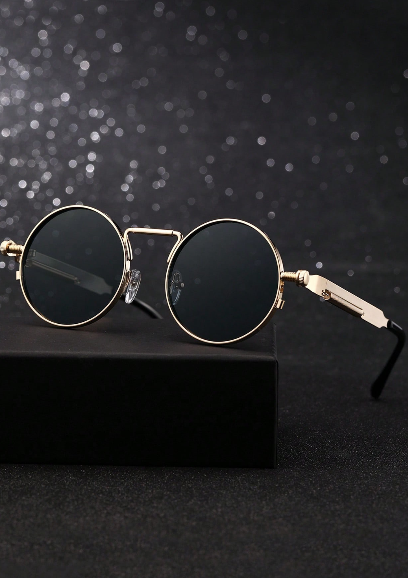 Lentes de sol retro - Marco redondo