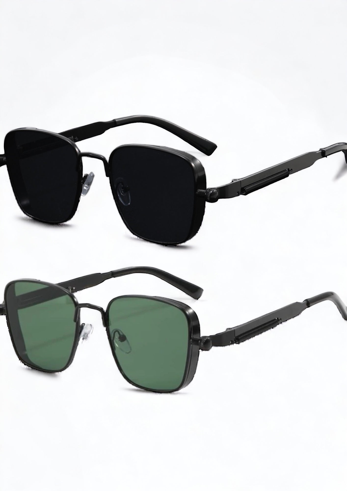 Lentes de sol retro negro