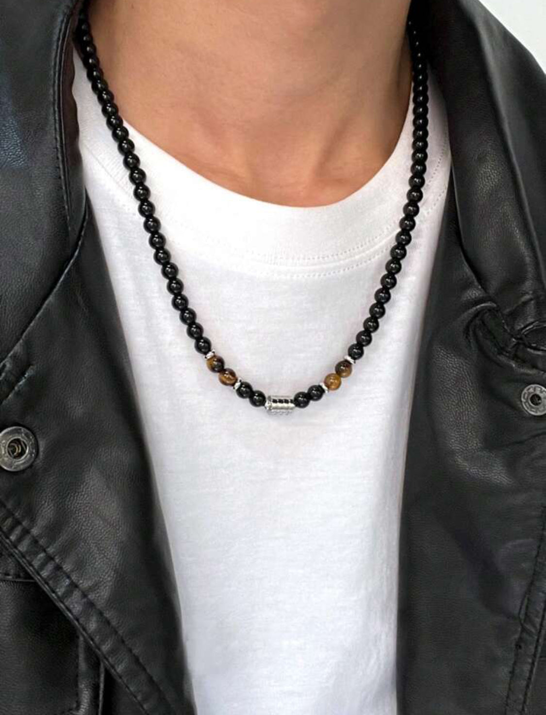 Collar de piedras ojo de tigre