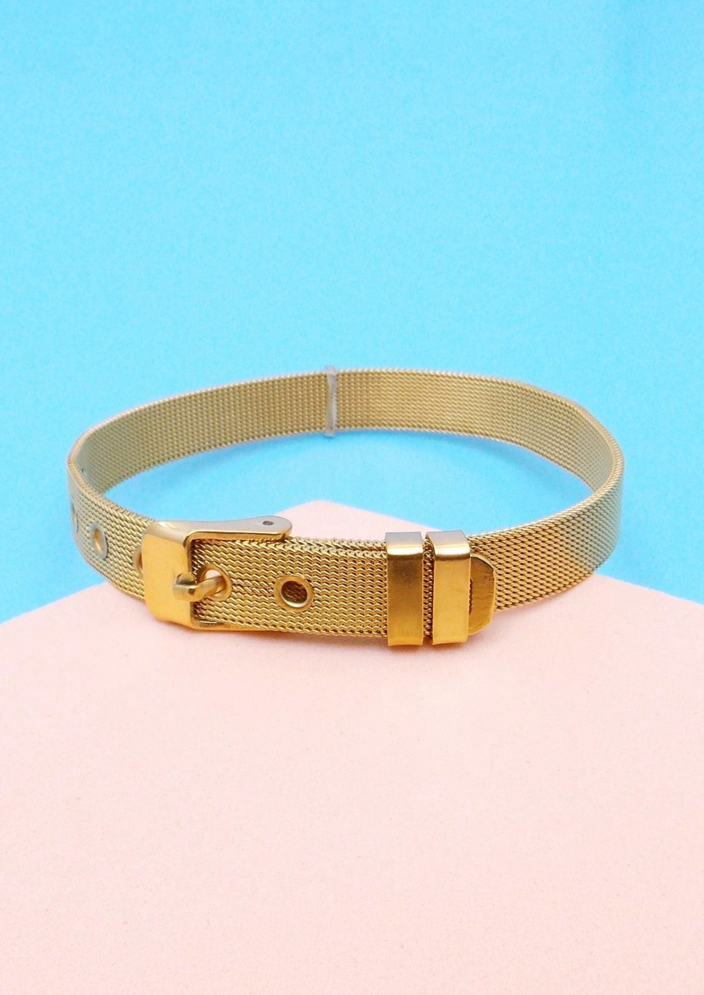 Pulsera de malla metalica