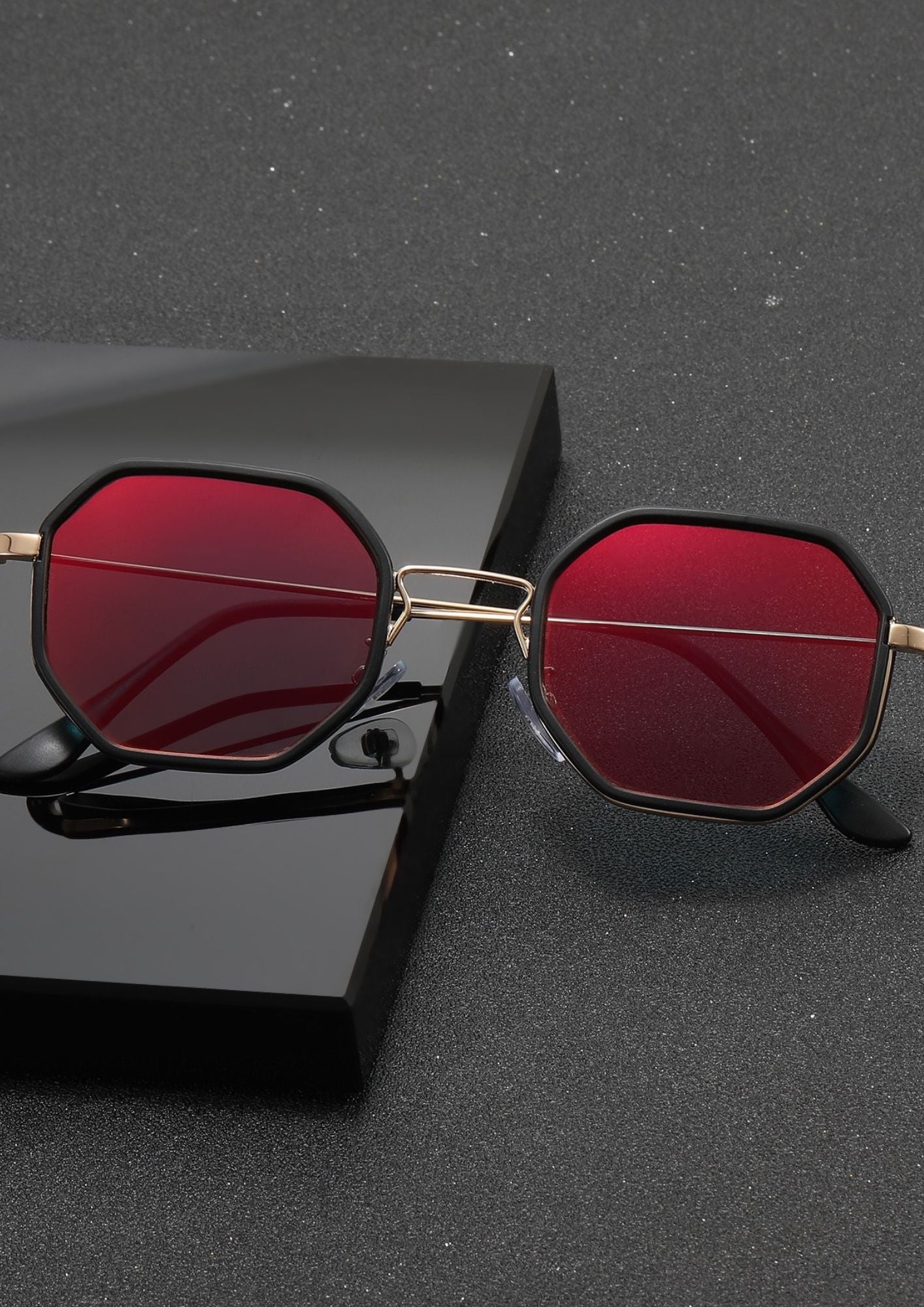 Lente de sol vintage - octogonal