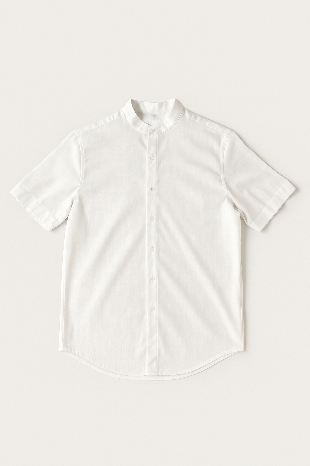 Camisa sapiens blanca relaxed Cuello Mao