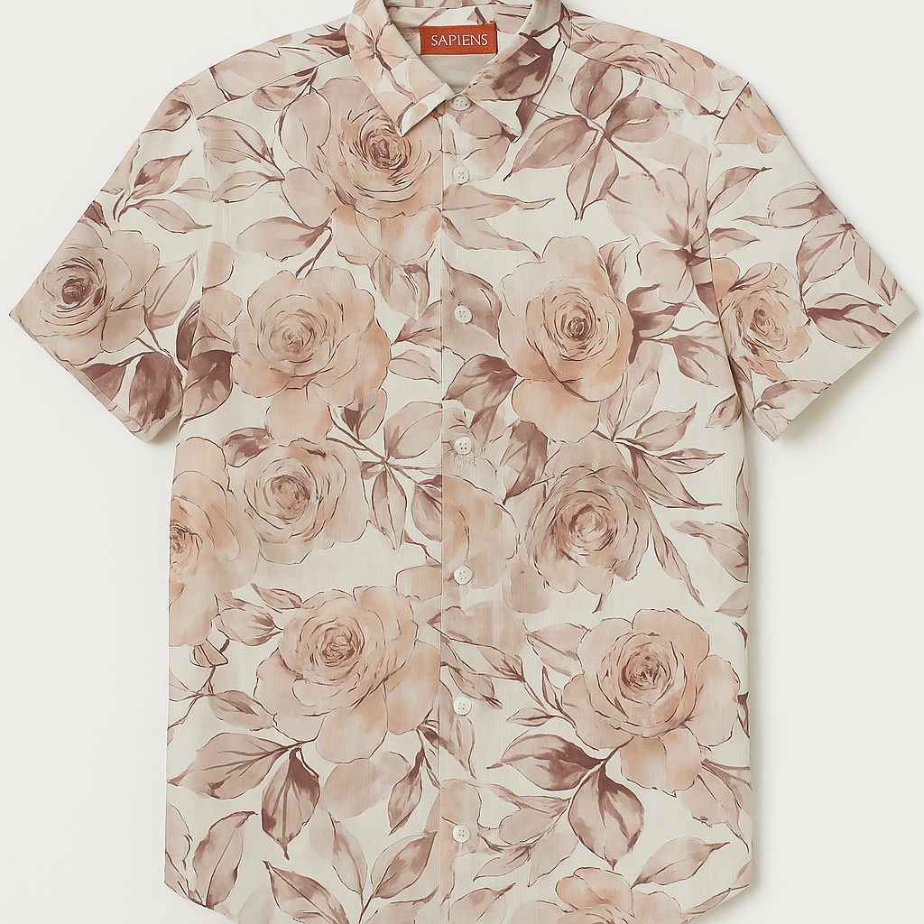 Camisa sapiens Rosa espampado