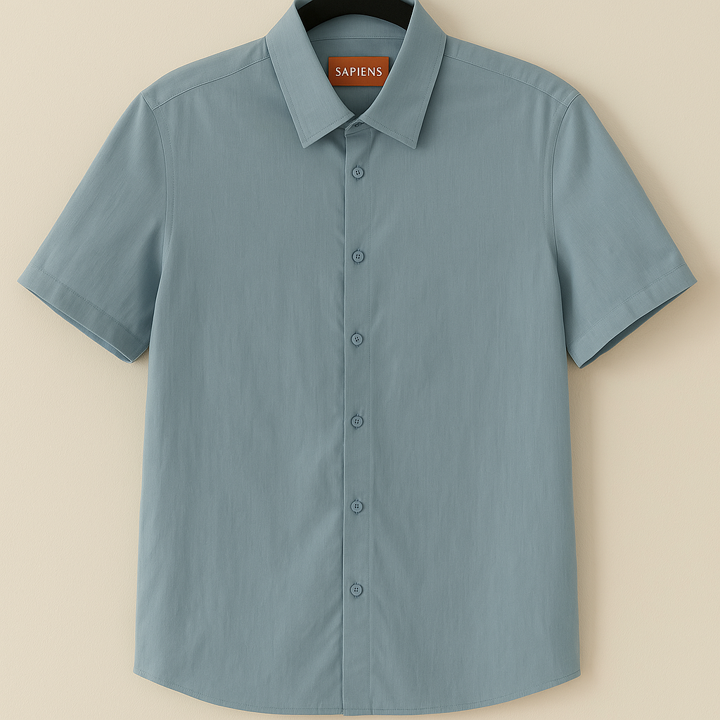 Camisa sapiens celeste relaxed