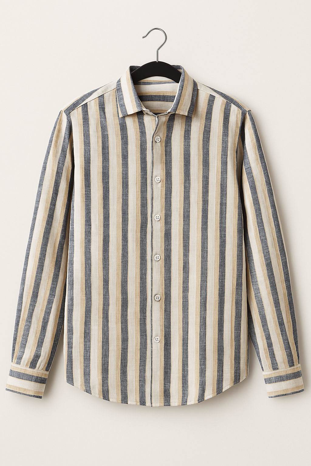Camisa Sapiens slim fit blanca lineal