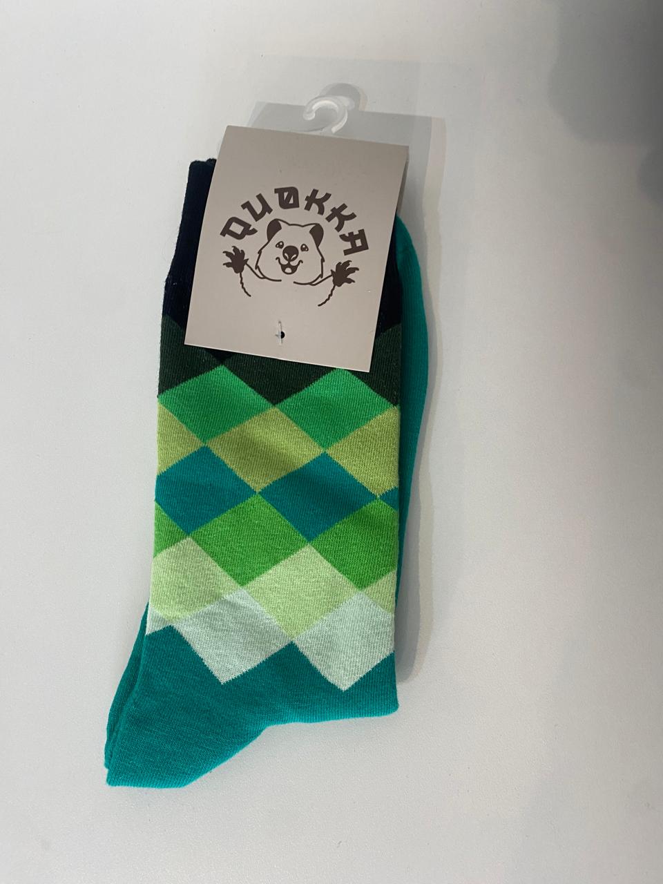 Medias Quokka rombo verde