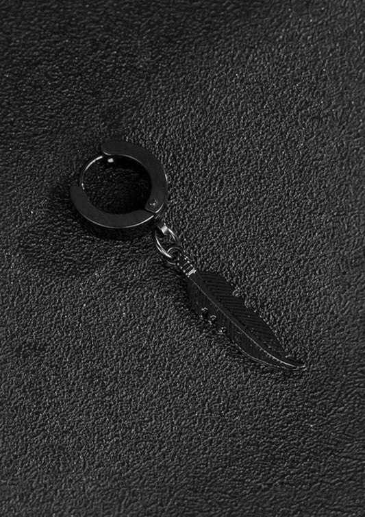 Aro de pluma negro