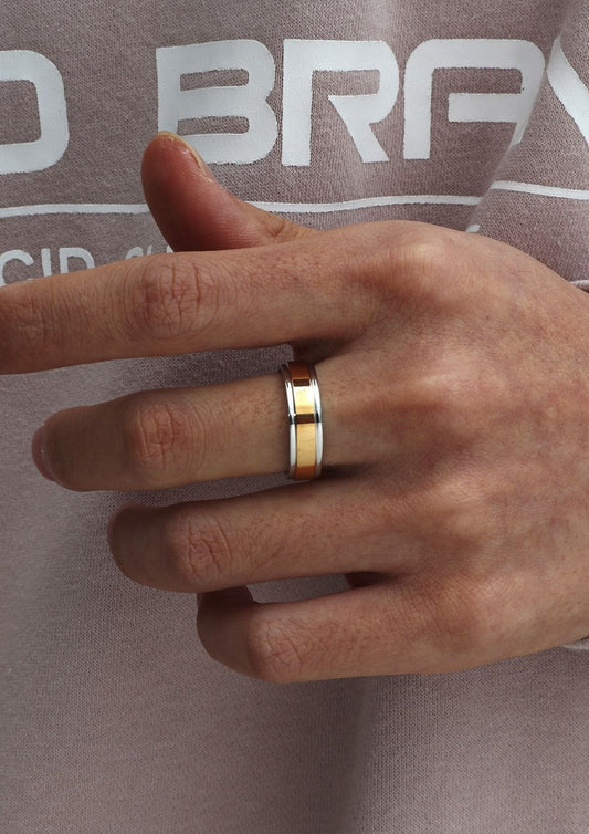 Anillo minimalista dorado