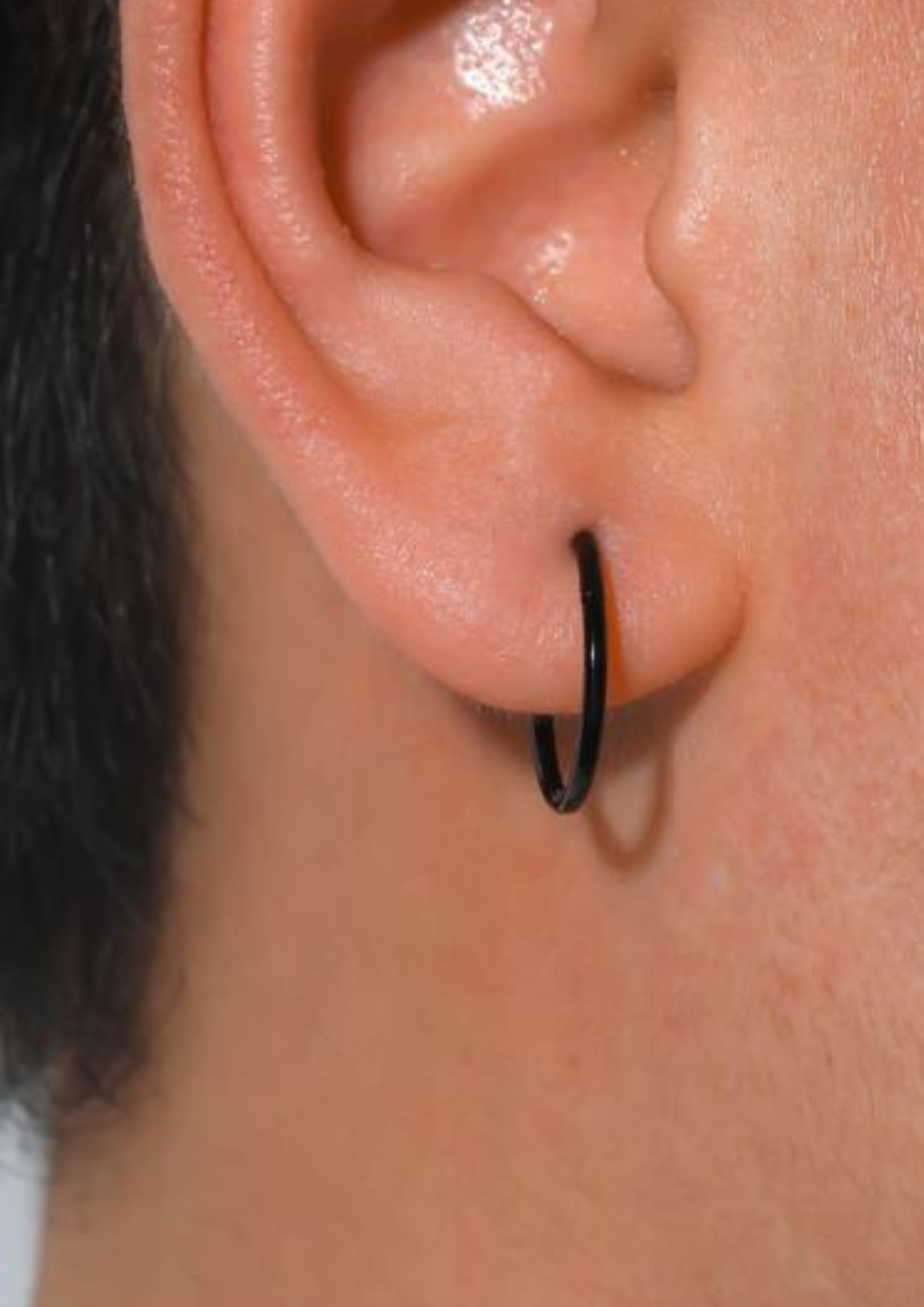 Par de aros de 1mm, minimalista