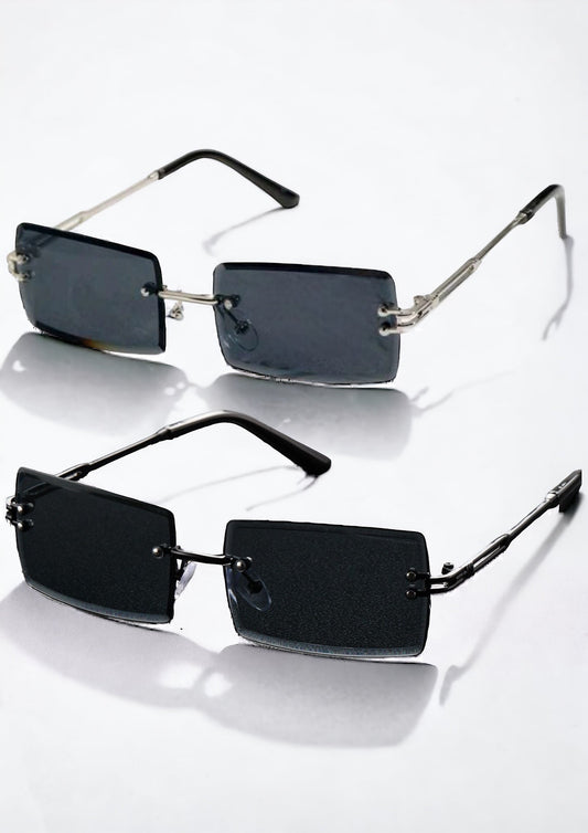 Lentes de sol - vintage - rectangular