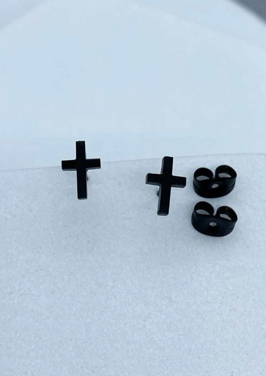 Par de piercing de cruz - Minimalista