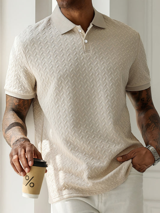Remera polo beige X