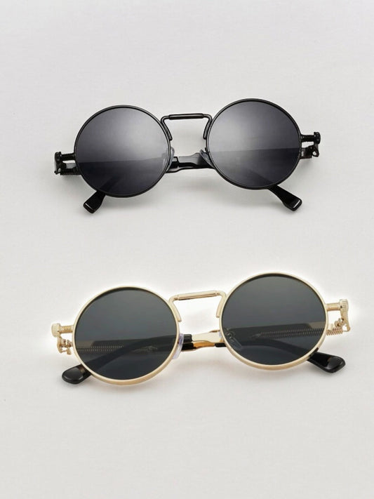 Lentes de sol retro - Marco redondo