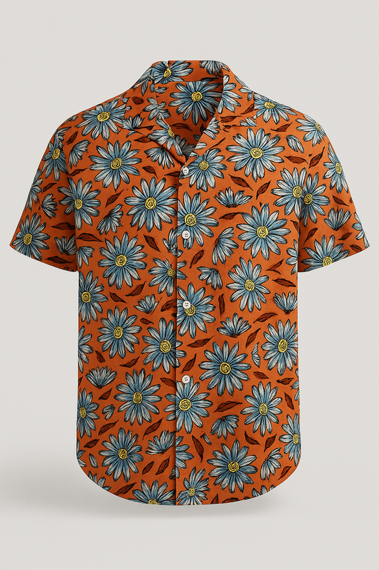 Camisa Sapiens relaxed  floreada