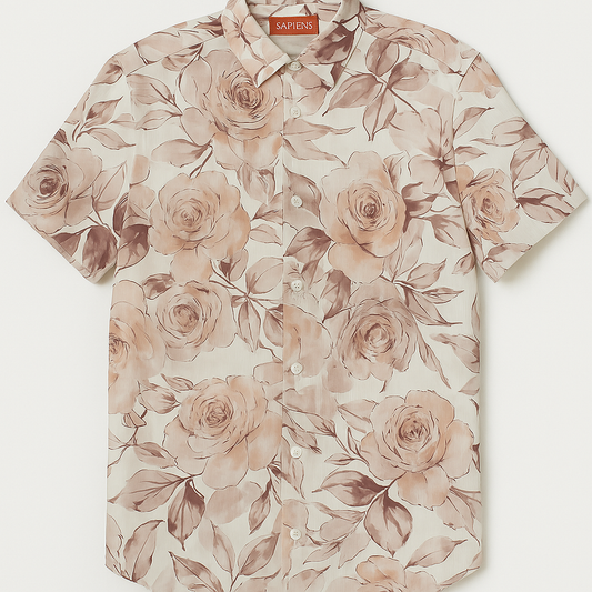 Camisa sapiens Rosa espampado