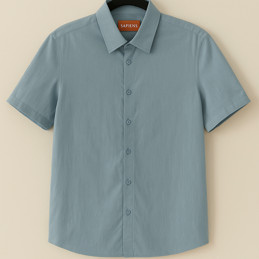 Camisa sapiens celeste relaxed