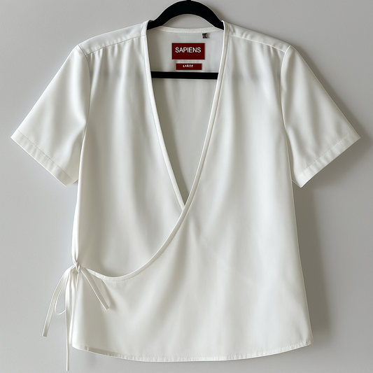 Camisa Sapiens Slim Cuello V Blanca