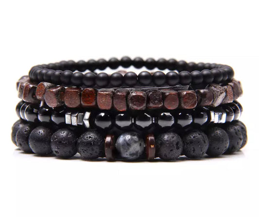Set de pulseras de piedras