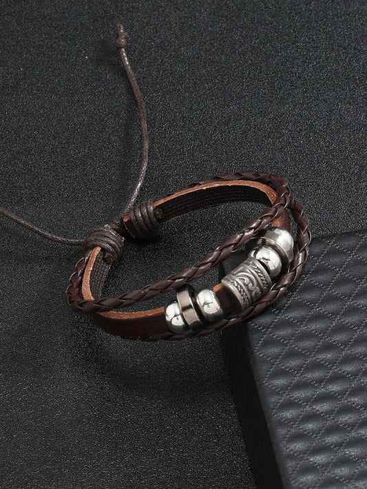 Pulsera de 3 capas (Cuero)