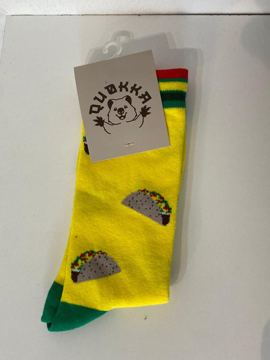 Medias Quokka tacos amarila