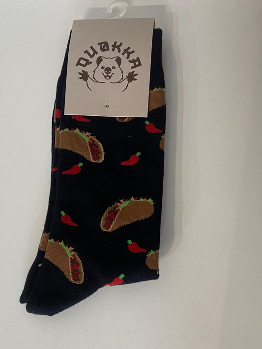 Medias Quokka tacos negra