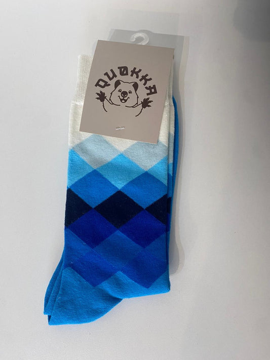 Medias Quokka rombo azul