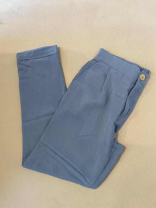 Pantalon de lino celeste Niccolo