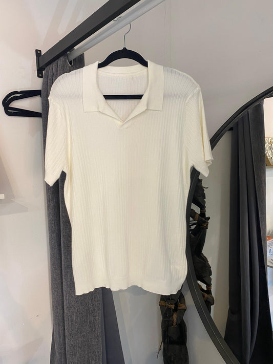 remera X polo a rayas